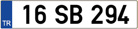 Trailer License Plate